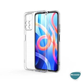 Microsonic Xiaomi Redmi Note 11T Kılıf Transparent Soft Beyaz