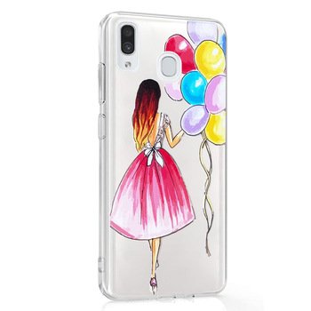 Microsonic Samsung Galaxy A30 Desenli Kılıf Balonlu Kız