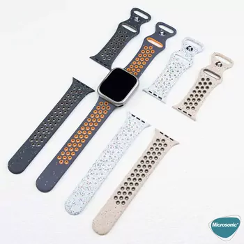 Microsonic Apple Watch SE 3 40mm Kordon Flame Circle Yeşil