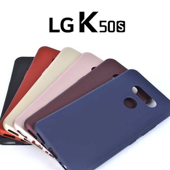 Microsonic LG K50S Kılıf Matte Silicone Gold