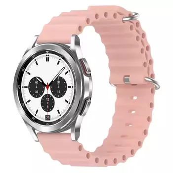 Microsonic Samsung Galaxy Watch 46mm Kordon Ocean Band Pembe