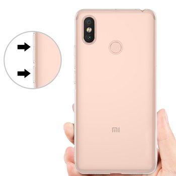 Microsonic Xiaomi Mi Max 3 Kılıf Transparent Soft Beyaz