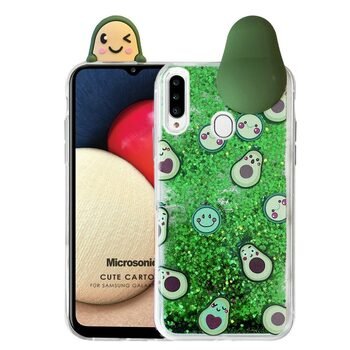 Microsonic Samsung Galaxy A20s Kılıf Cute Cartoon Avakado