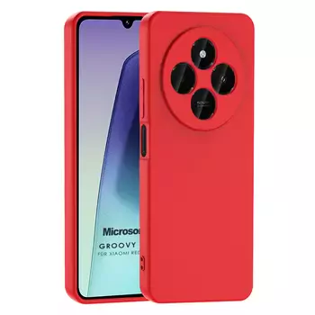 Microsonic Xiaomi Redmi 14C Kılıf Groovy Soft Kırmızı