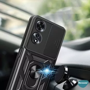 Microsonic Oppo A38 Kılıf Impact Resistant Siyah