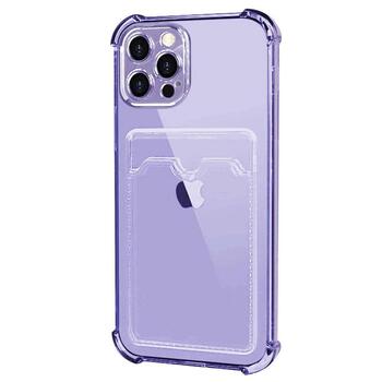 Microsonic Apple iPhone 12 Pro Card Slot Shock Kılıf Lila