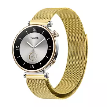 Microsonic Huawei Watch 5 42mm Milanese Loop Kordon Gold