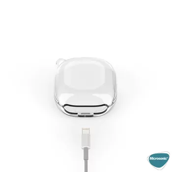 Microsonic Samsung Galaxy Buds FE Kılıf Butterfly Figürlü Şeffaf