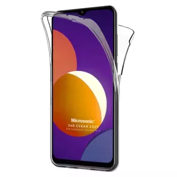 Microsonic Samsung Galaxy M12 Kılıf Komple Gövde Koruyucu Şeffaf