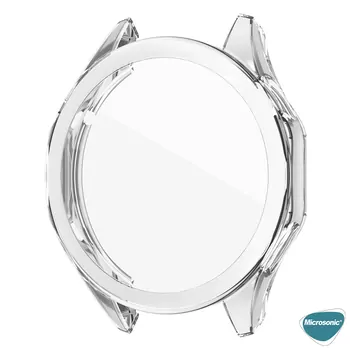 Microsonic Huawei Watch GT4 46mm Kılıf 360 Full Round Soft Silicone Şeffaf