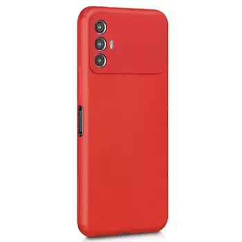 Microsonic Matte Silicone TECNO Spark 8 Pro Kılıf Kırmızı