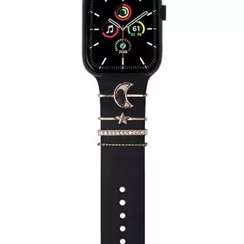 Microsonic Apple Watch 8 45mm Kordon Aksesuarı Crescent and Star Charm