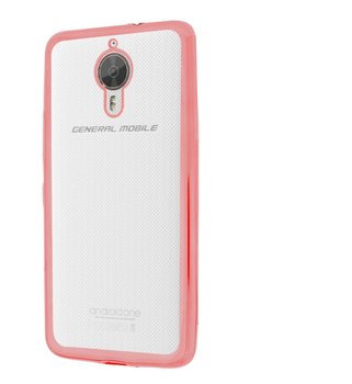 Microsonic General Mobile GM5 Plus Kılıf Skyfall Transparent Clear Rose Gold