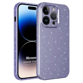 Microsonic Apple iPhone 14 Pro Max Kılıf Grand Stardust Mor