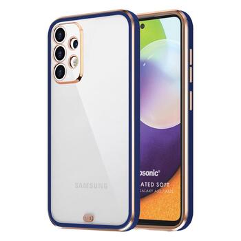 Microsonic Samsung Galaxy A52s Kılıf Laser Plated Soft Lacivert