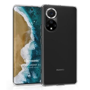 Microsonic Huawei Nova 9 Kılıf Transparent Soft Beyaz