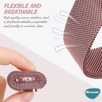 Microsonic Huawei Watch GT 6 41mm Milanese Loop Kordon Siyah