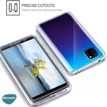 Microsonic Huawei Y5P Kılıf Komple Gövde Koruyucu Şeffaf