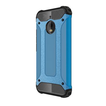 Microsonic Motorola Moto E4 Kılıf Rugged Armor Mavi