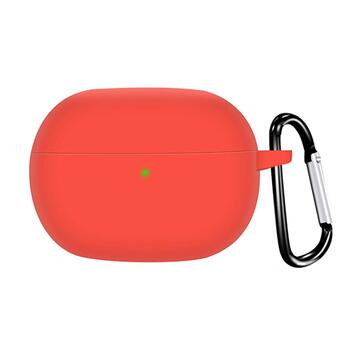 Microsonic Xiaomi Redmi Buds 8 Pro Kılıf Askılı Mat Silikon Kırmızı