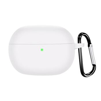 Microsonic Xiaomi Redmi Buds 8 Pro Kılıf Askılı Mat Silikon Beyaz