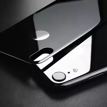 Microsonic Apple iPhone XR Arka Tam Kaplayan Temperli Cam Koruyucu Siyah