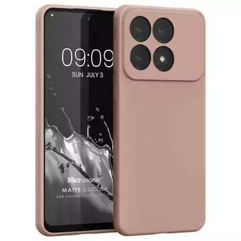 Microsonic Matte Silicone Xiaomi 14T Pro Kılıf Rose Gold