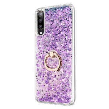 Microsonic Samsung Galaxy A50 Kılıf Glitter Liquid Holder Mor