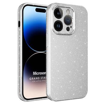 Microsonic Apple iPhone 14 Pro Kılıf Grand Stardust Gümüş