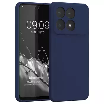 Microsonic Matte Silicone Xiaomi 14T Pro Kılıf Lacivert
