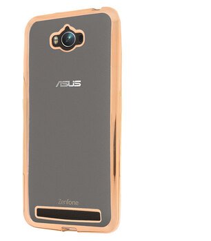 Microsonic Asus Zenfone Max Kılıf Skyfall Transparent Clear Gold