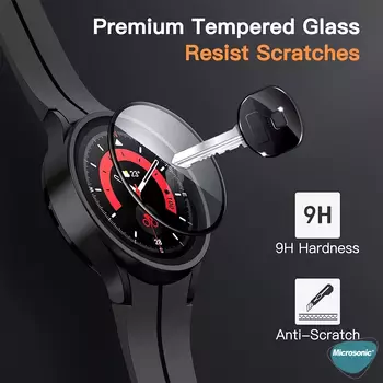 Microsonic Samsung Galaxy Watch 6 44mm Tam Kaplayan Nano Cam Ekran Koruyucu Siyah