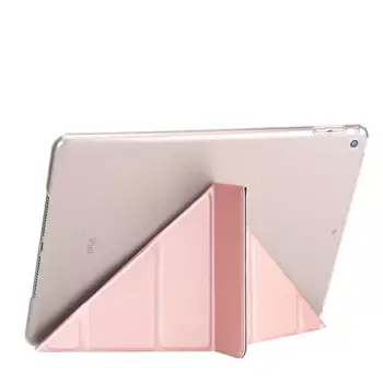 Microsonic Apple iPad Air 3 10.5'' 2019 (A2152-A2123-A2153-A2154) Folding Origami Design Kılıf Rose Gold