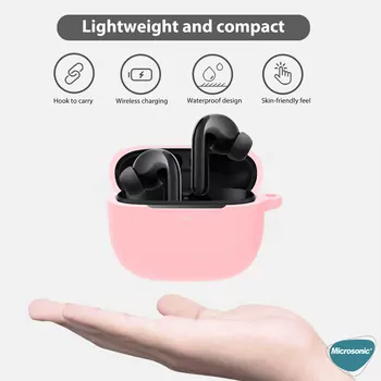 Microsonic Xiaomi Flipbuds Pro Mat Silikon Kılıf Sarı