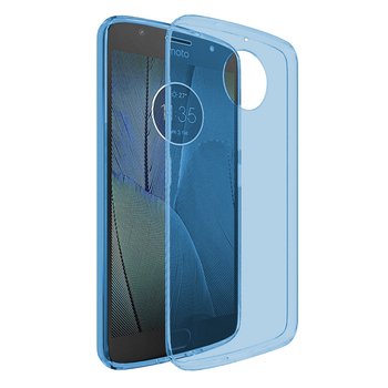 Microsonic Motorola Moto G5S Plus Kılıf Transparent Soft Mavi