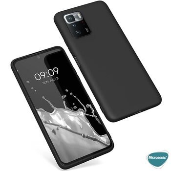 Microsonic Xiaomi Poco X3 GT Kılıf Matte Silicone Siyah