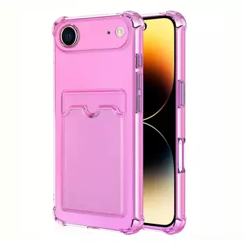 Microsonic Apple iPhone 17 Air Card Slot Shock Kılıf Pembe