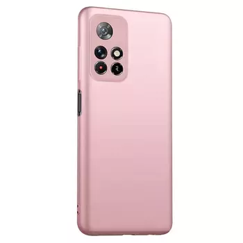 Microsonic Matte Silicone Xiaomi Redmi Note 11 Kılıf Rose Gold