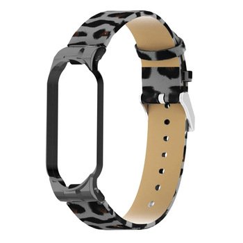 Microsonic Xiaomi Mi Band 5 Leopard Wrist Strap Kordon Siyah