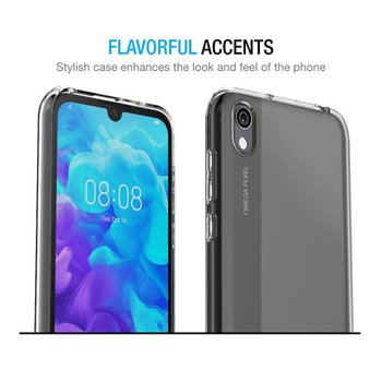 Microsonic Huawei Honor 8S Kılıf Transparent Soft Beyaz