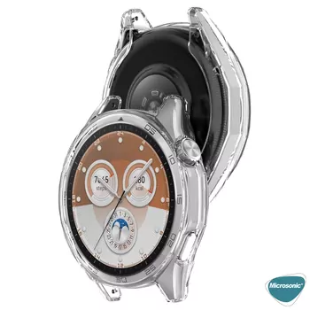 Microsonic Huawei Watch GT 6 46mm Kılıf 360 Full Round Soft Silicone Şeffaf