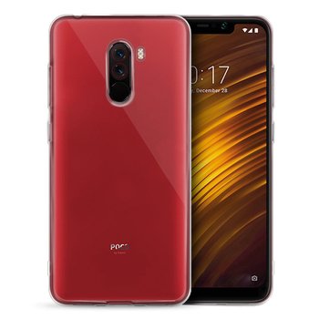 Microsonic Xiaomi Pocophone F1 Kılıf Transparent Soft Beyaz