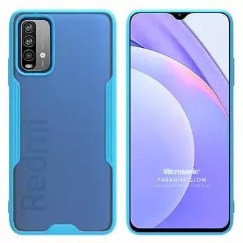 Microsonic Xiaomi Redmi Note 9 4G Kılıf Paradise Glow Turkuaz