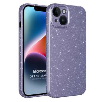 Microsonic Apple iPhone 14 Kılıf Grand Stardust Mor