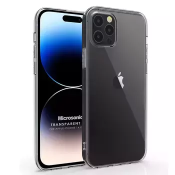 Microsonic Apple iPhone 14 Pro Kılıf Transparent Soft Beyaz