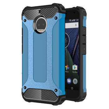 Microsonic Motorola Moto G5S Plus Kılıf Rugged Armor Mavi