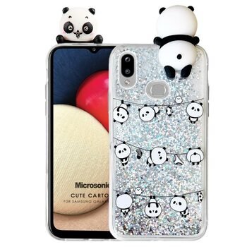 Microsonic Samsung Galaxy A10s Kılıf Cute Cartoon Panda