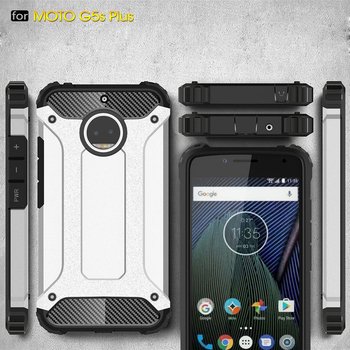 Microsonic Motorola Moto G5S Plus Kılıf Rugged Armor Kırmızı