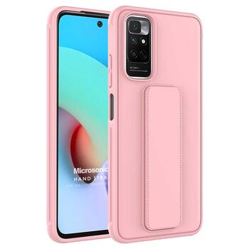 Microsonic Xiaomi Redmi Note 11 Kılıf Hand Strap Pembe