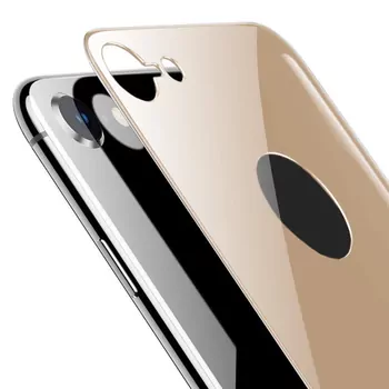 Microsonic Apple iPhone 8 Arka Tam Kaplayan Temperli Cam Koruyucu Gold